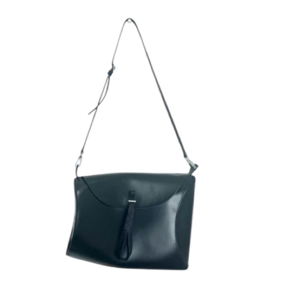 STAUD MIA Black leather asymmetric shoulder bag - Picture 7 of 7